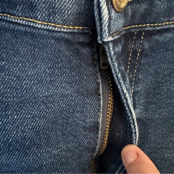 Zara | Blue Trafaluc Denimwear Embroidered Distressed Jeans Size 10 - Picture 8 of 11